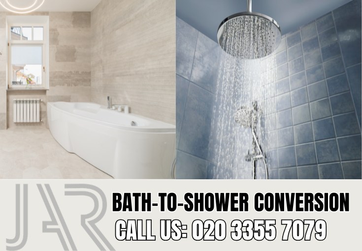 Bath to Shower Conversion by Ladbrokegrove Bathroom Fitters